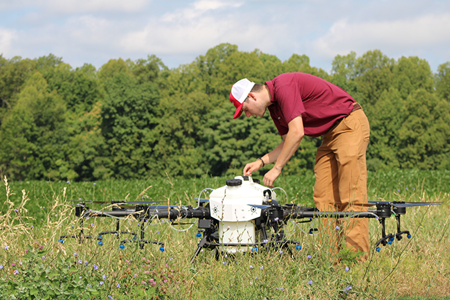 Custom drone field applications by EverGRO FS Agronomy